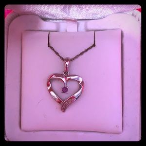 Silver heart necklace